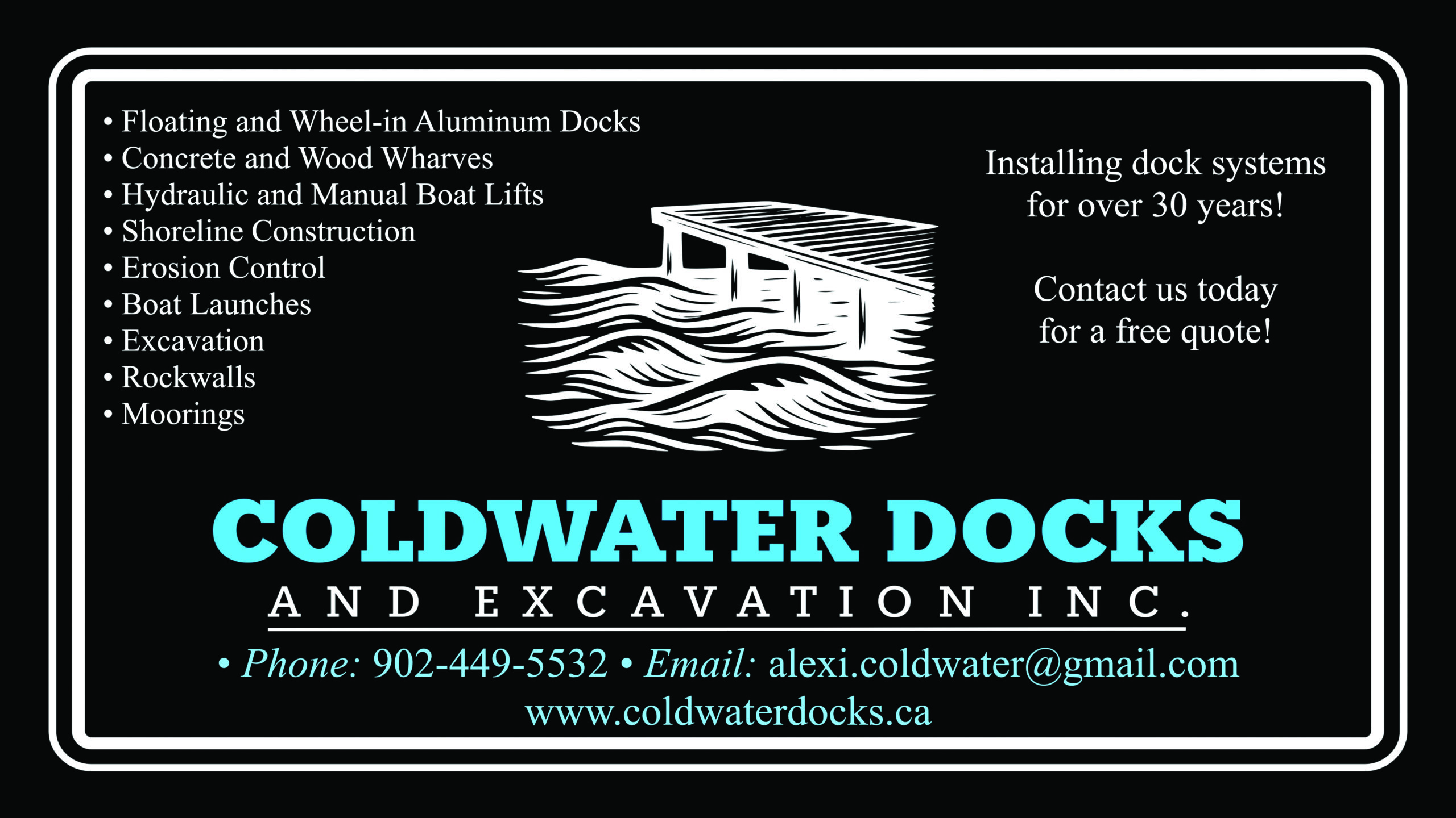 Cold Water Docks Ad logo